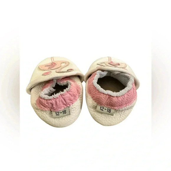 ROSIE AND MOSS Flamingo Leather Moccasins - Picture 4 of 5